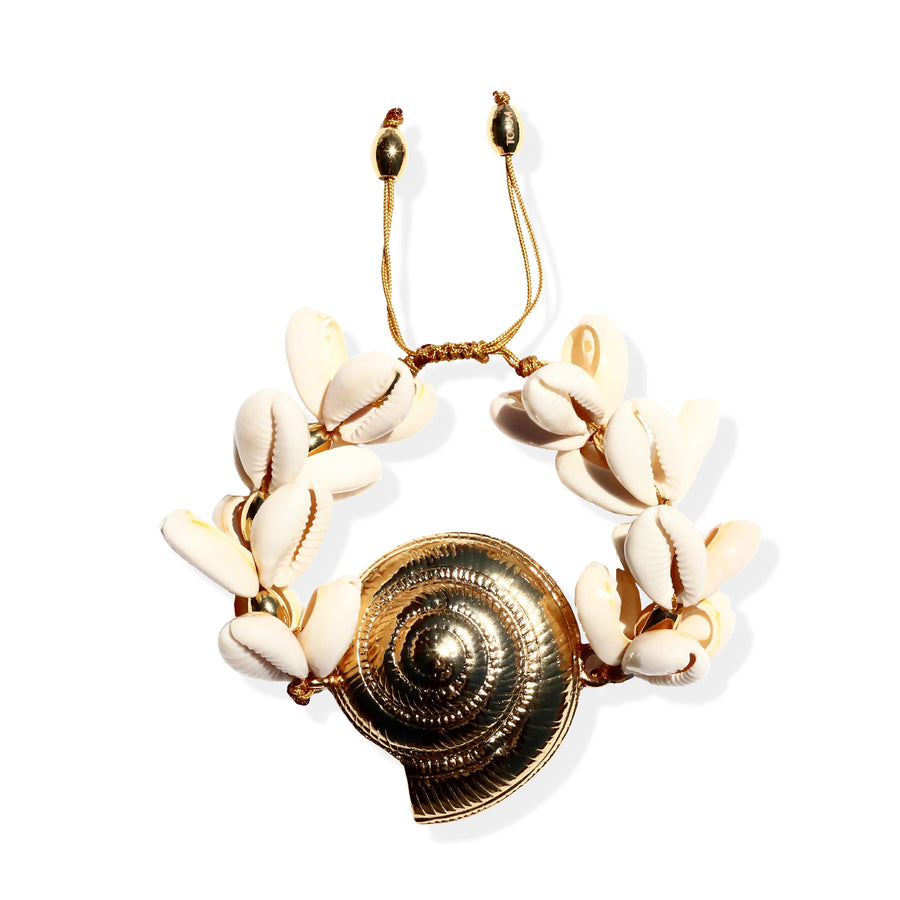 Sea Shell Cowrie Wooden Bead Woven Rope Bracelet Fashion Hawaiian Jewelry  Hawaii | eBay